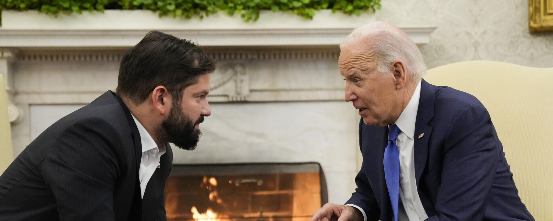 Los presidentes de Chile y EEUU, Gabriel Boric y Joe Biden, en la Casa Blanca Los presidentes de Chile y EEUU, Gabriel Boric y Joe Biden, en la Casa Blanca - Sputnik Mundo, 1920, 03.11.2023