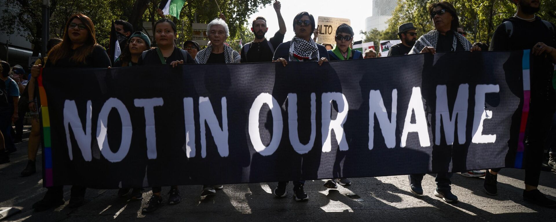 Una marcha a favor de la causa palestina, el 22 de octubre de 2023, en la Ciudad de México - Sputnik Mundo, 1920, 03.11.2023