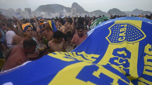 La previa de la final de la Copa Libertadores en Copacabana - Sputnik Mundo