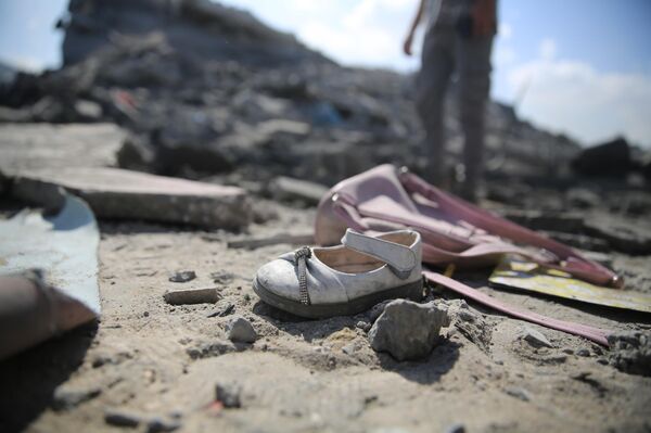 Consecuencias de los bombardeos israelíes en Gaza - Sputnik Mundo