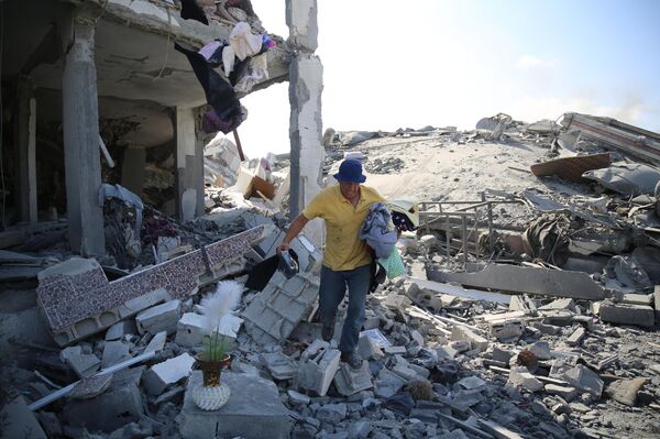 Consecuencias de los bombardeos israelíes en Gaza - Sputnik Mundo