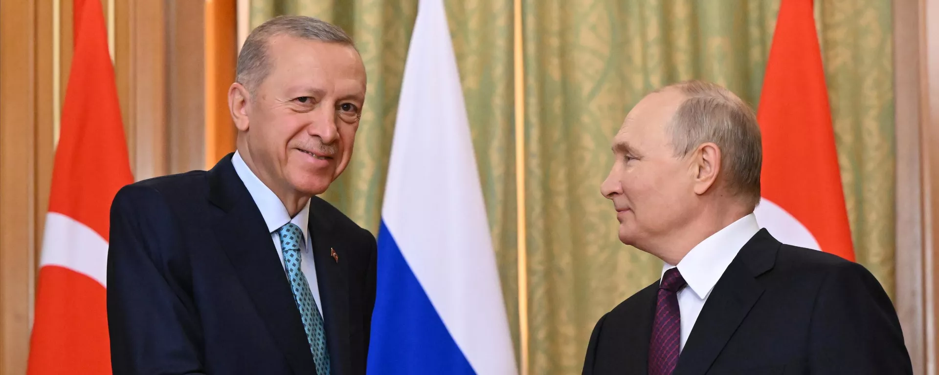 El presidente de Turquía, Recep Tayyip Erdogan, y el presidente de Rusia, Vladímir Putin El presidente de Turquía, Recep Tayyip Erdogan, y el presidente de Rusia, Vladímir Putin - Sputnik Mundo, 1920, 11.11.2023