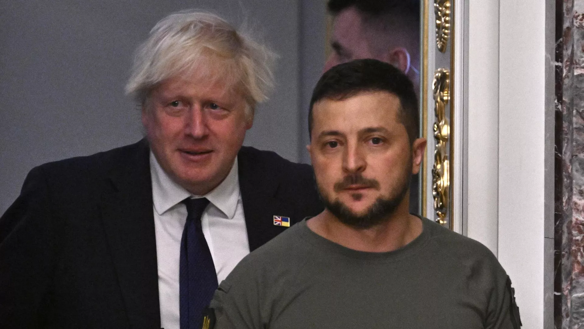 Boris Johnson y Volodímir Zelenski Boris Johnson y Volodímir Zelenski - Sputnik Mundo, 1920, 28.11.2023
