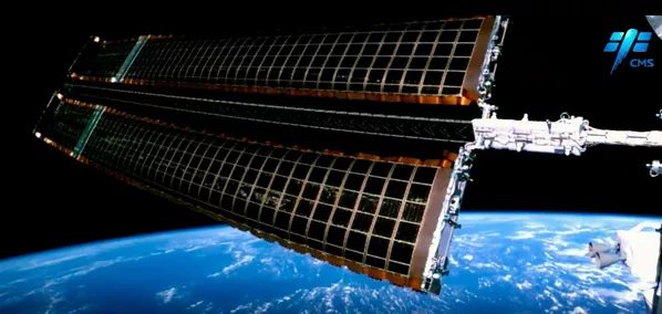 El panel solar del módulo experimental Wentian. El panel solar del módulo experimental Wentian. - Sputnik Mundo