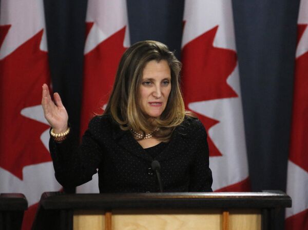 Chrystia Freeland, diputada del Parlamento de Canadá, exministra de Exteriores canadiense  - Sputnik Mundo