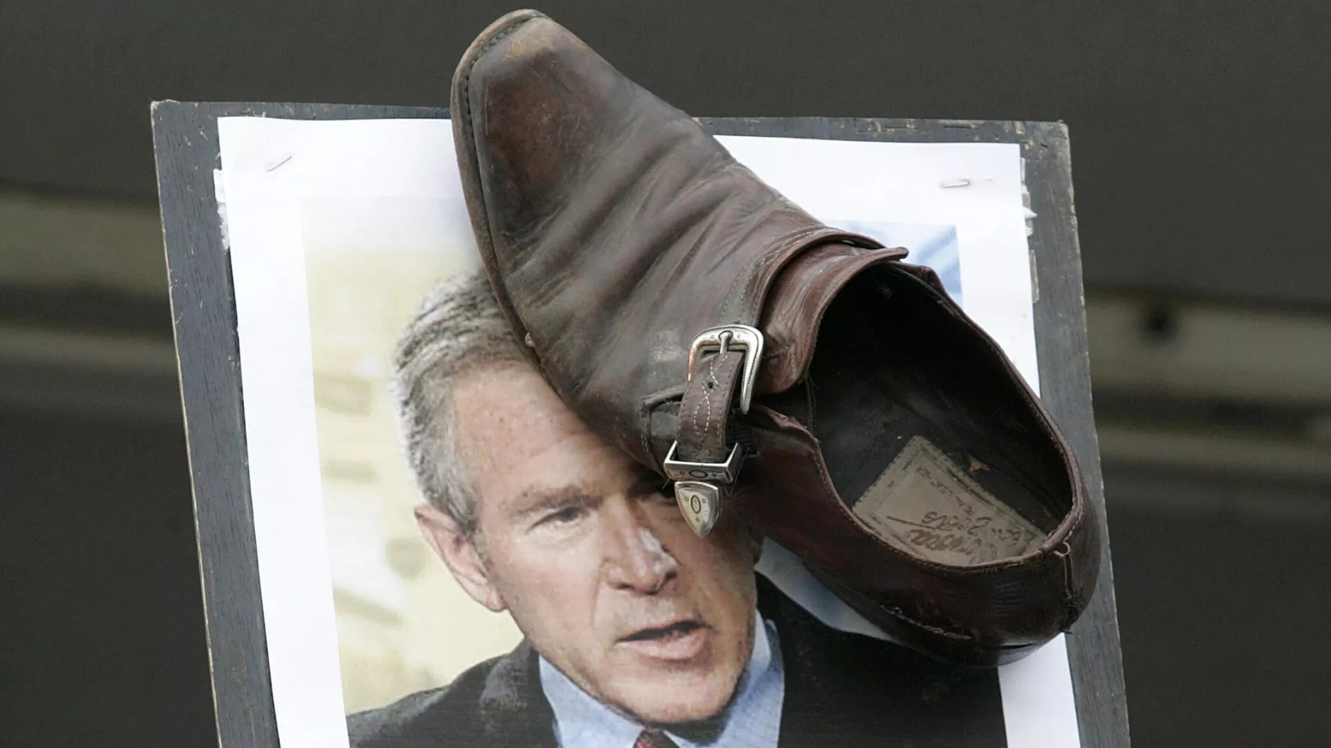 Una protesta contra George W. Bush, expresidente de EEUU Una protesta contra George W. Bush, expresidente de EEUU