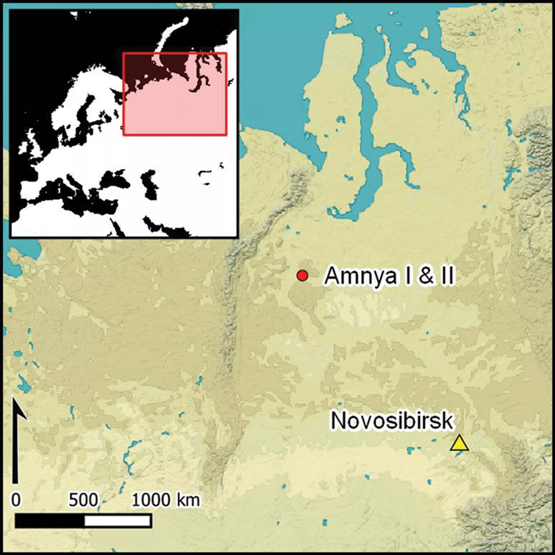 La ubicación de Amnya I, el lugar donde se encontró el asentamiento más antiguo del mundo La ubicación de Amnya I, el lugar donde se encontró el asentamiento más antiguo del mundo - Sputnik Mundo, 1920, 17.12.2023