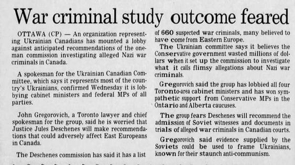 El diario canadiense Red Deer Advocate, el 16 de octubre, 1986 - Sputnik Mundo