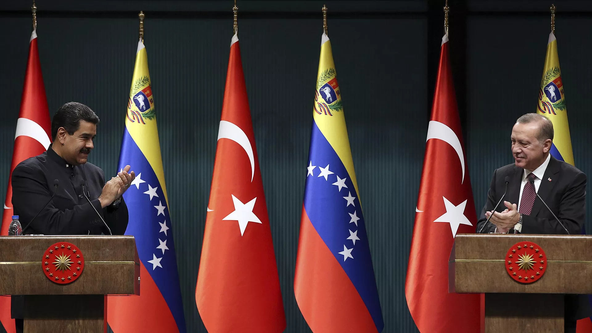 Nicolás Maduro y Recep Tayyip Erdogan 