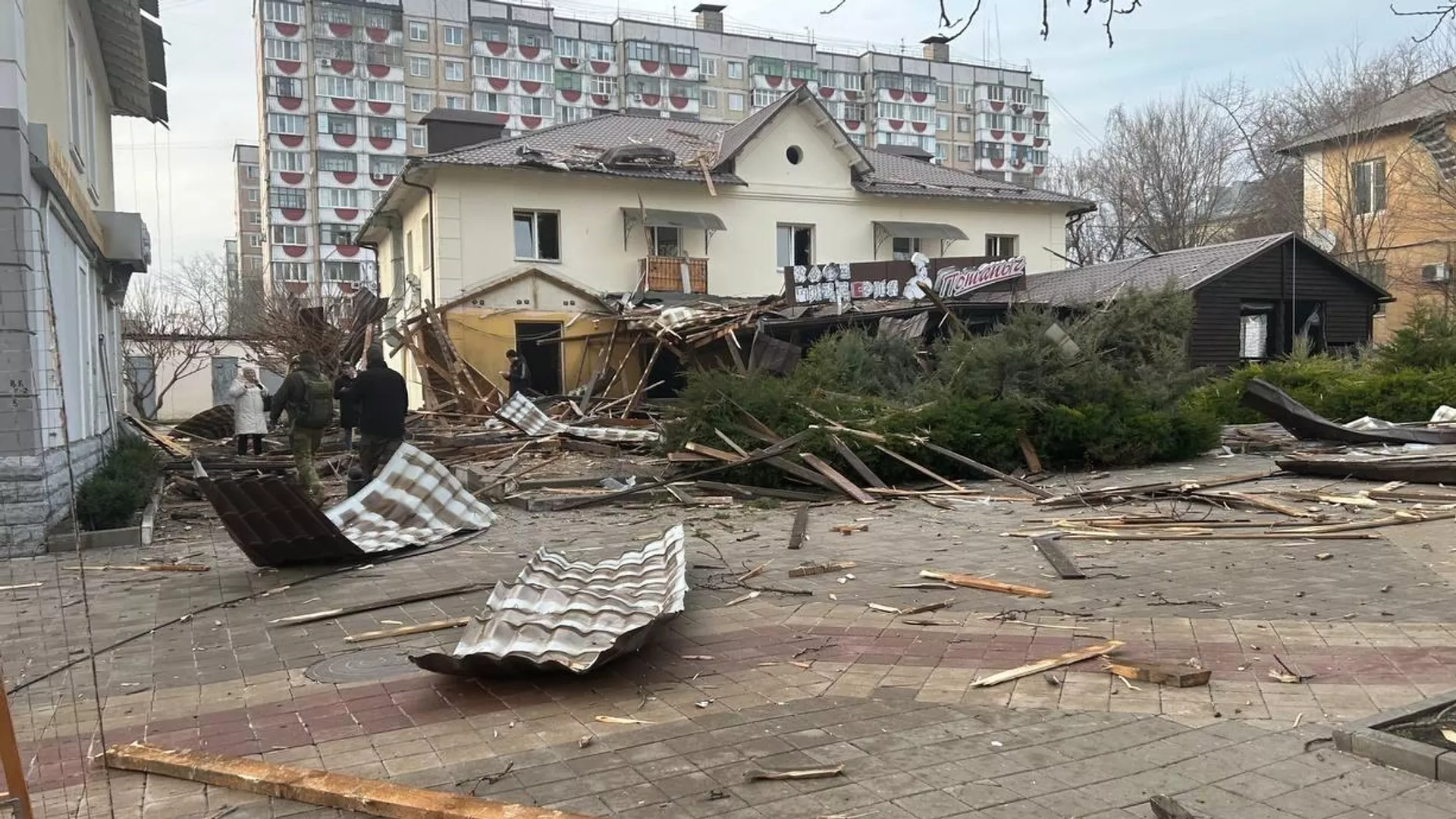 Consecuencias del ataque de las tropas ucranianas contra el centro de la ciudad de Bélgorod