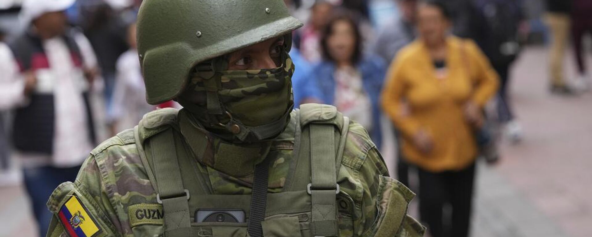 Un soldado del Ejército de Ecuador en las calles de Quito el 9 de enero de 2024 - Sputnik Mundo, 1920, 10.01.2024