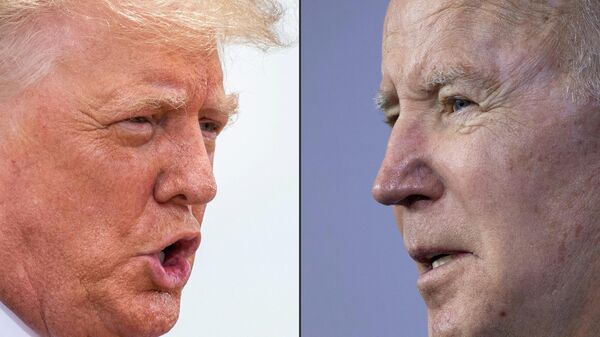 Donald Trump y Joe Biden  - Sputnik Mundo