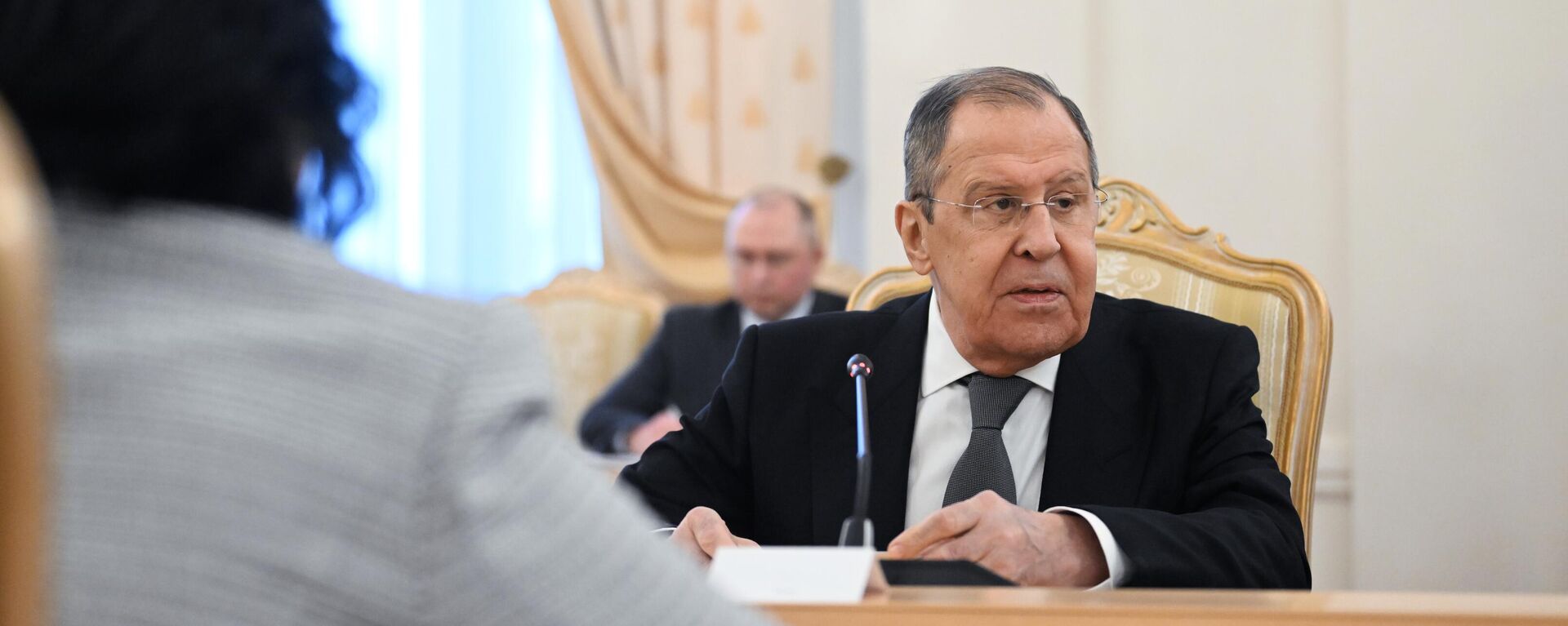 El ministro de Exteriores ruso, Serguéi Lavrov, durante el encuentro con su homóloga norcoreana, Choe Son-hui, en Moscú, el 16 de enero, 2024 - Sputnik Mundo, 1920, 16.01.2024