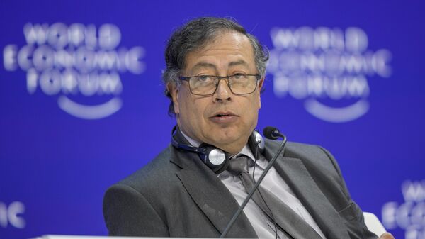 Gustavo Petro, presidente de Colombia, en el Foro Económico Mundial, el 17 de enero, 2024 - Sputnik Mundo