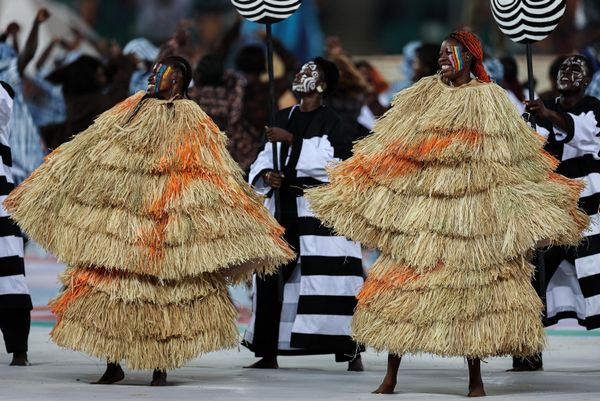 Concierto en la ceremonia de inauguración de la Copa Africana de Naciones 2024 en el Estadio Nacional de Costa de Marfil (o Estadio Alassane Ouattara) en Ebimpé, Abiyán. - Sputnik Mundo