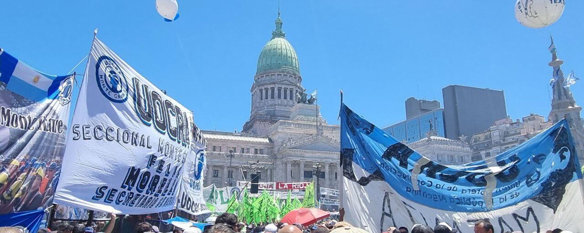 Paro general contra las políticas del Gobierno de Javier Milei - Sputnik Mundo, 1920, 16.02.2024