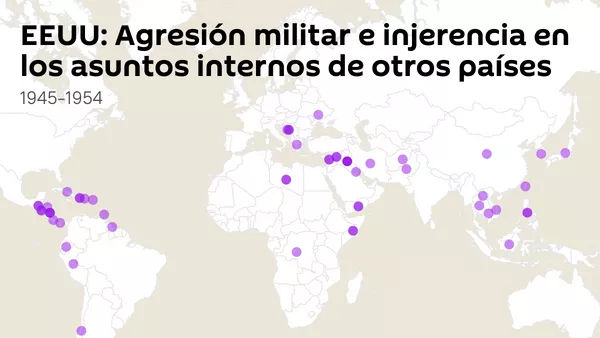 Historia de agresión: operaciones militares e injerencias en otros países por parte de EEUU Historia de agresión: operaciones militares e injerencias en otros países por parte de EEUU - Sputnik Mundo