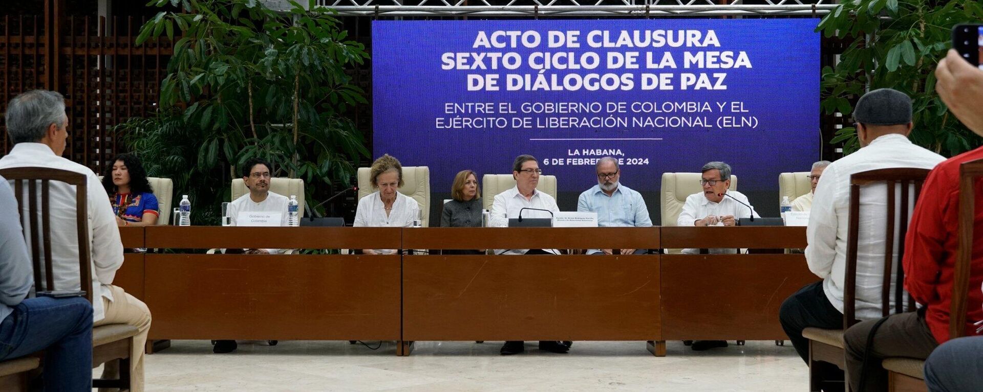 Concluye en Cuba sexto ciclo de Diálogos de Paz entre Gobierno de Colombia y guerrilla ELN - Sputnik Mundo, 1920, 10.10.2024