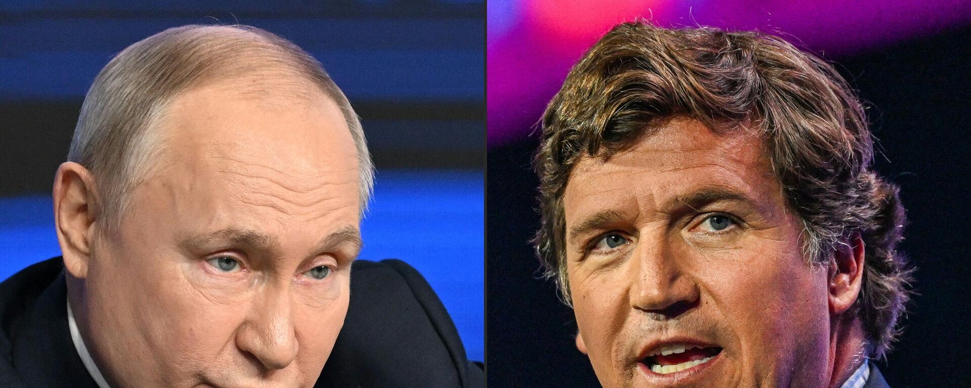 El presidente ruso, Vladímir Putin, y el periodista estadounidense, Tucker Carlson - Sputnik Mundo, 1920, 09.02.2024