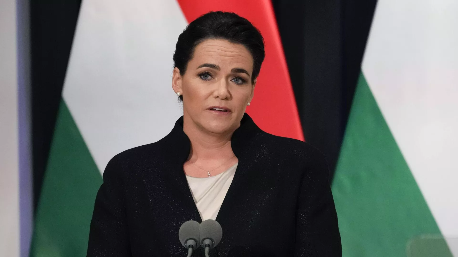 Katalin Novak, presidenta húngara, pronuncia su discurso en el antiguo Monasterio de las Carmelitas de Budapest, Hungría, 28 de abril de 2023 Katalin Novak, presidenta húngara, pronuncia su discurso en el antiguo Monasterio de las Carmelitas de Budapest, Hungría, 28 de abril de 2023 - Sputnik Mundo, 1920, 10.02.2024