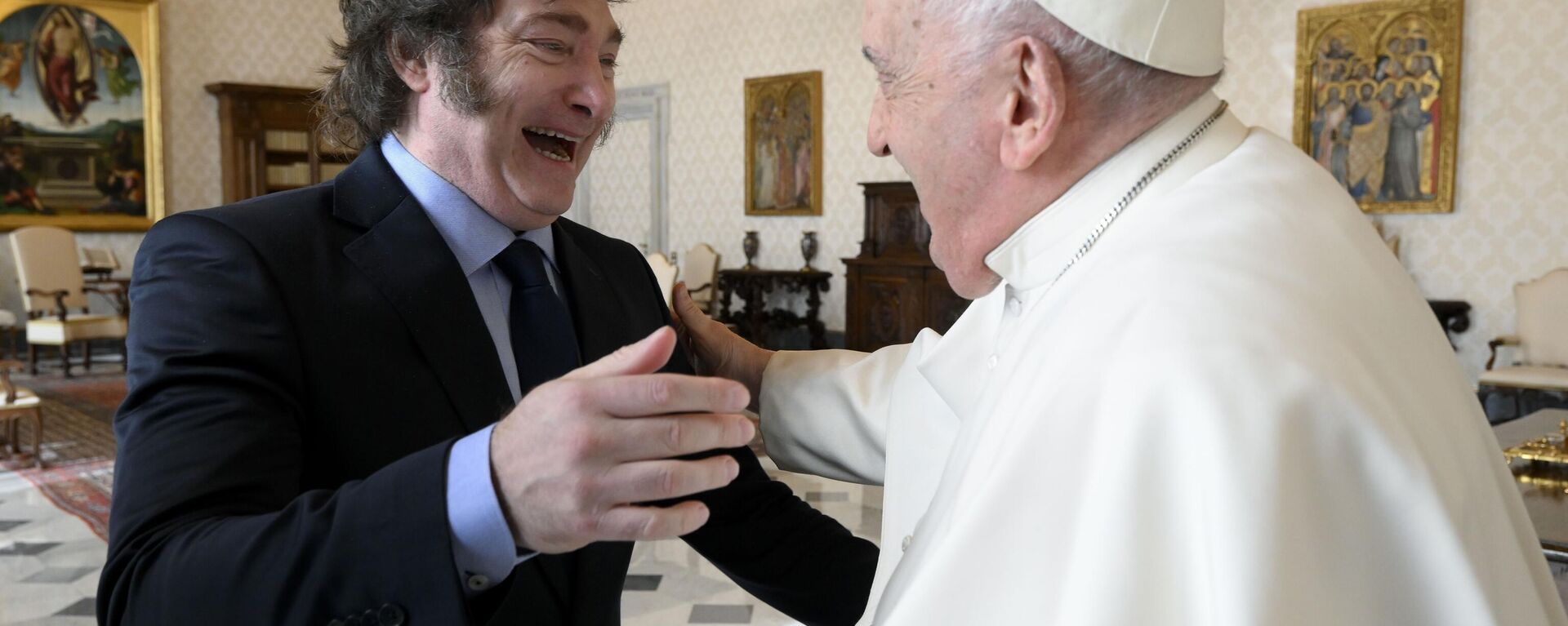 El presidente de Argentina, Javier Milei, se reúne con el papa Francisco - Sputnik Mundo, 1920, 12.02.2024