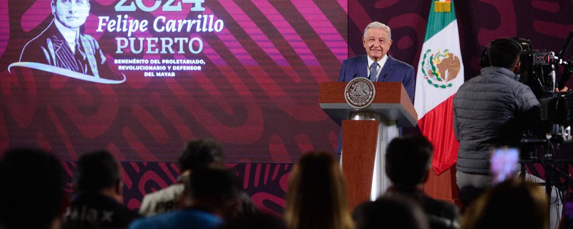 El presidente de México, Andrés Manuel López Obrador. - Sputnik Mundo, 1920, 14.02.2024