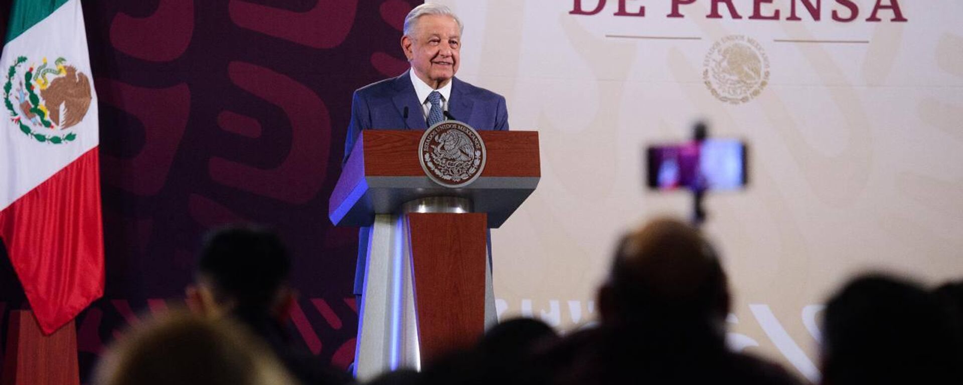 El presidente de México, Andrés Manuel López Obrador. - Sputnik Mundo, 1920, 15.02.2024