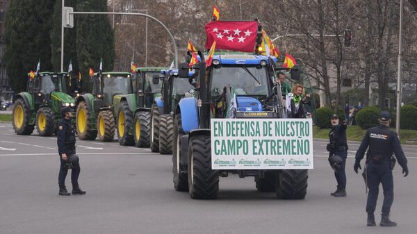 Protestas en Madrid - Sputnik Mundo