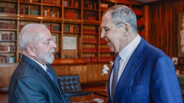 Luiz Inacio Lula da Silva y Serguéi Lavrov  - Sputnik Mundo