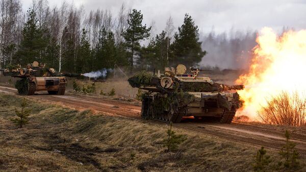 Los tanques Abrams M1 (archivo) - Sputnik Mundo