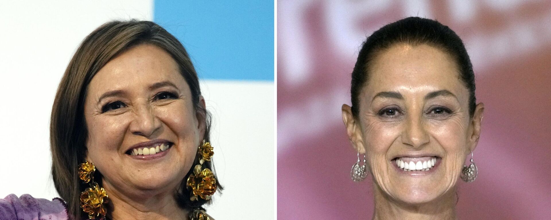 Xóchitl Gálvez (izquierda) y Claudia Sheinbaum (derecha), candidatas a la presidencia de México - Sputnik Mundo, 1920, 19.04.2024