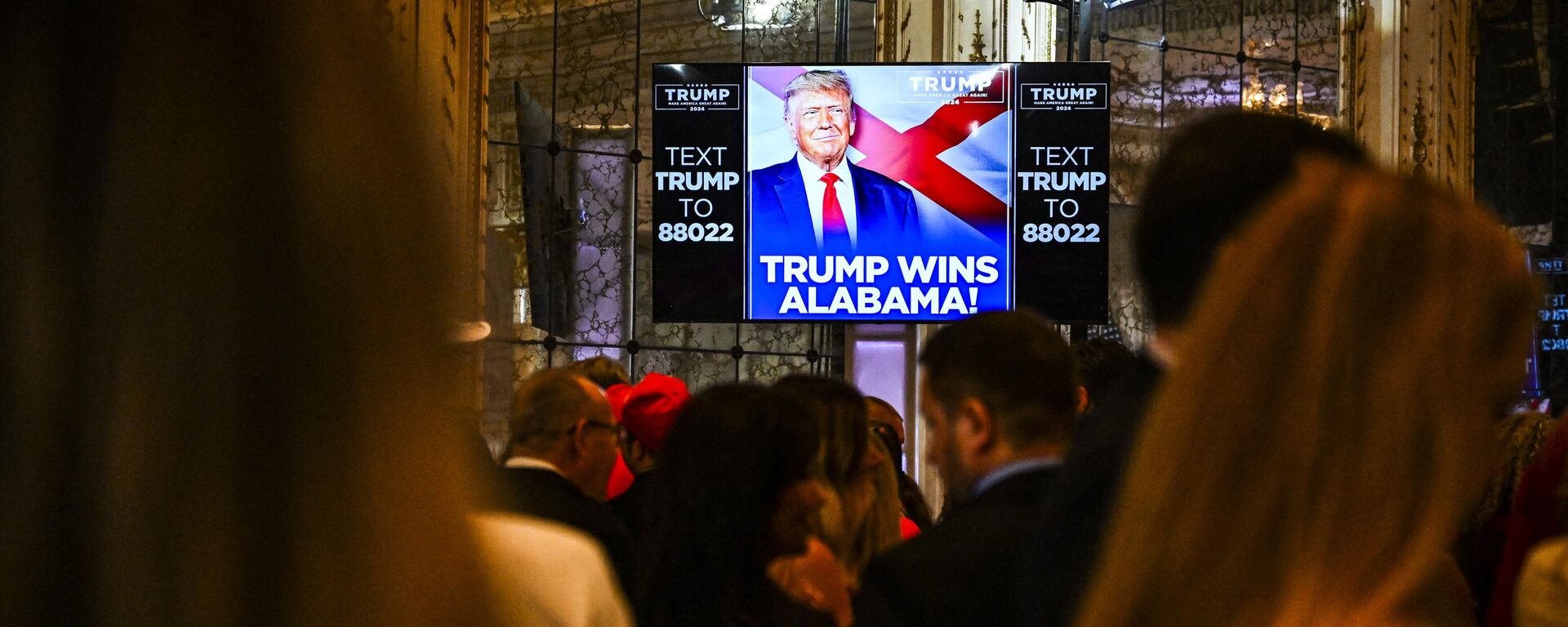 Un anuncio de Donald Trump ganando en el estado de Alabama  - Sputnik Mundo, 1920, 06.03.2024