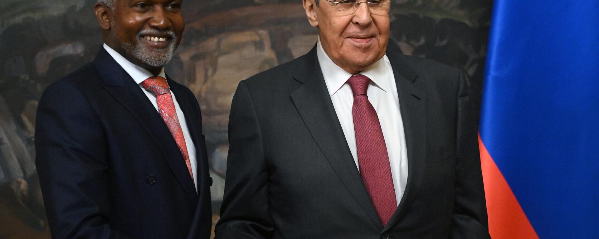 El canciller nigeriano, Yusuf Maitama Tuggar, durante la reunión con su homólogo ruso, Serguéi Lavrov - Sputnik Mundo, 1920, 07.03.2024