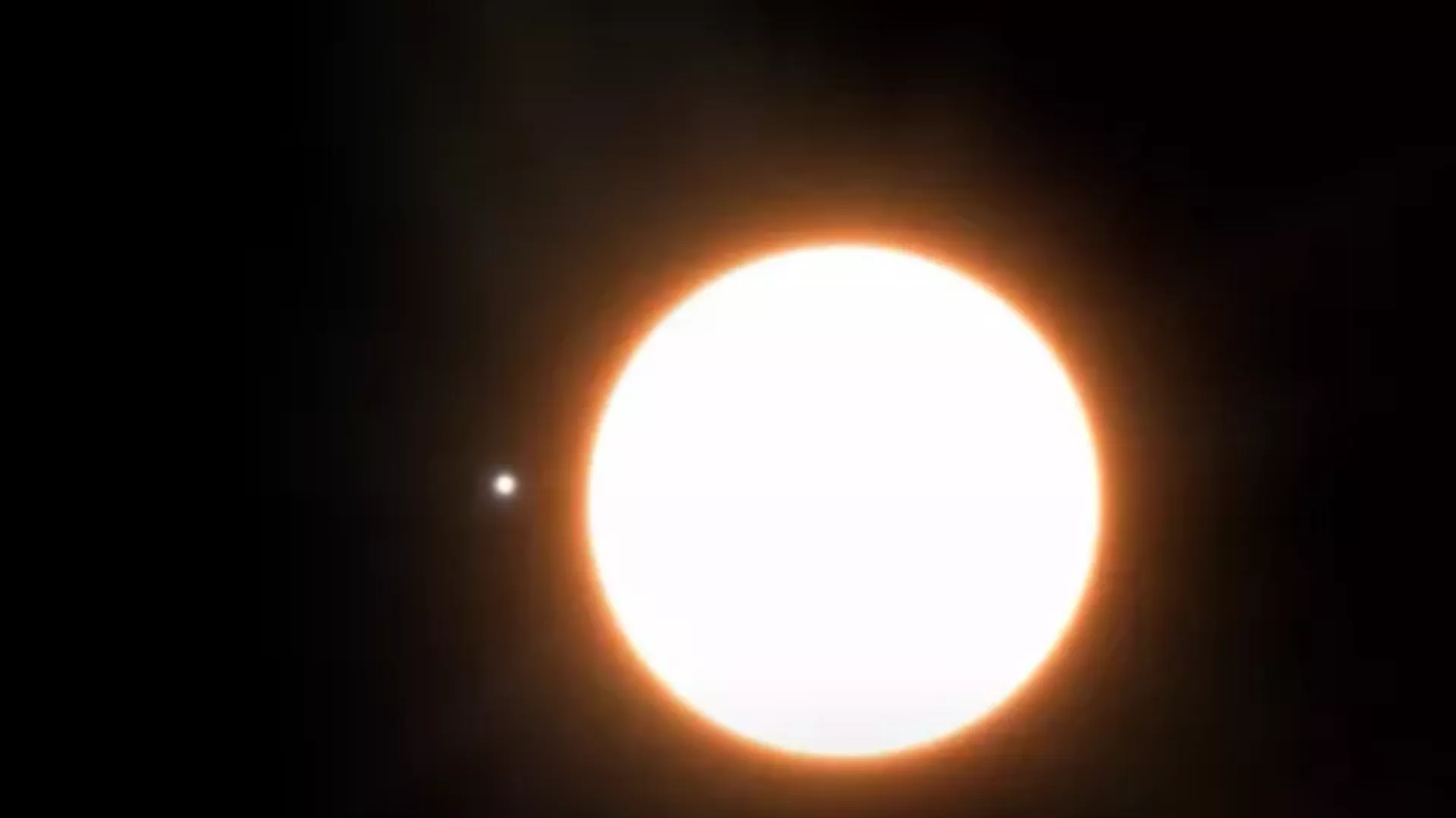 Impresión artística del exoplaneta LTT9779b en órbita alrededor de su estrella. Impresión artística del exoplaneta LTT9779b en órbita alrededor de su estrella. - Sputnik Mundo, 1920, 09.03.2024