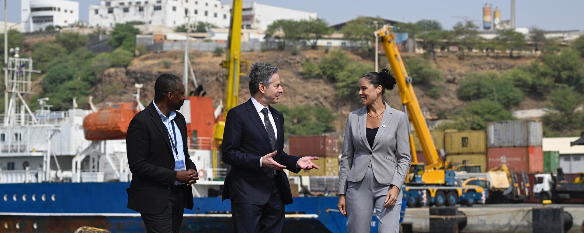 El secretario de Estado, Antony Blinken, en un viaje a Cabo Verde el 22 de enero de 2024 - Sputnik Mundo, 1920, 10.03.2024