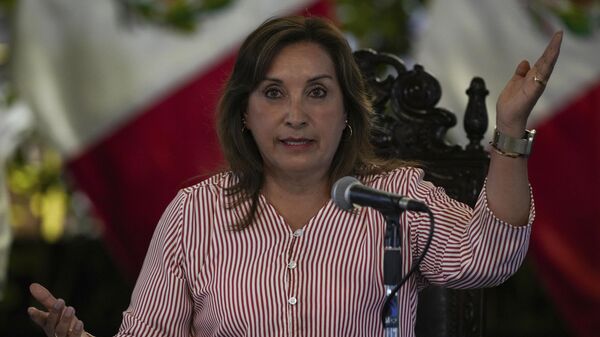 Dina Boluarte, la presidenta de Perú - Sputnik Mundo