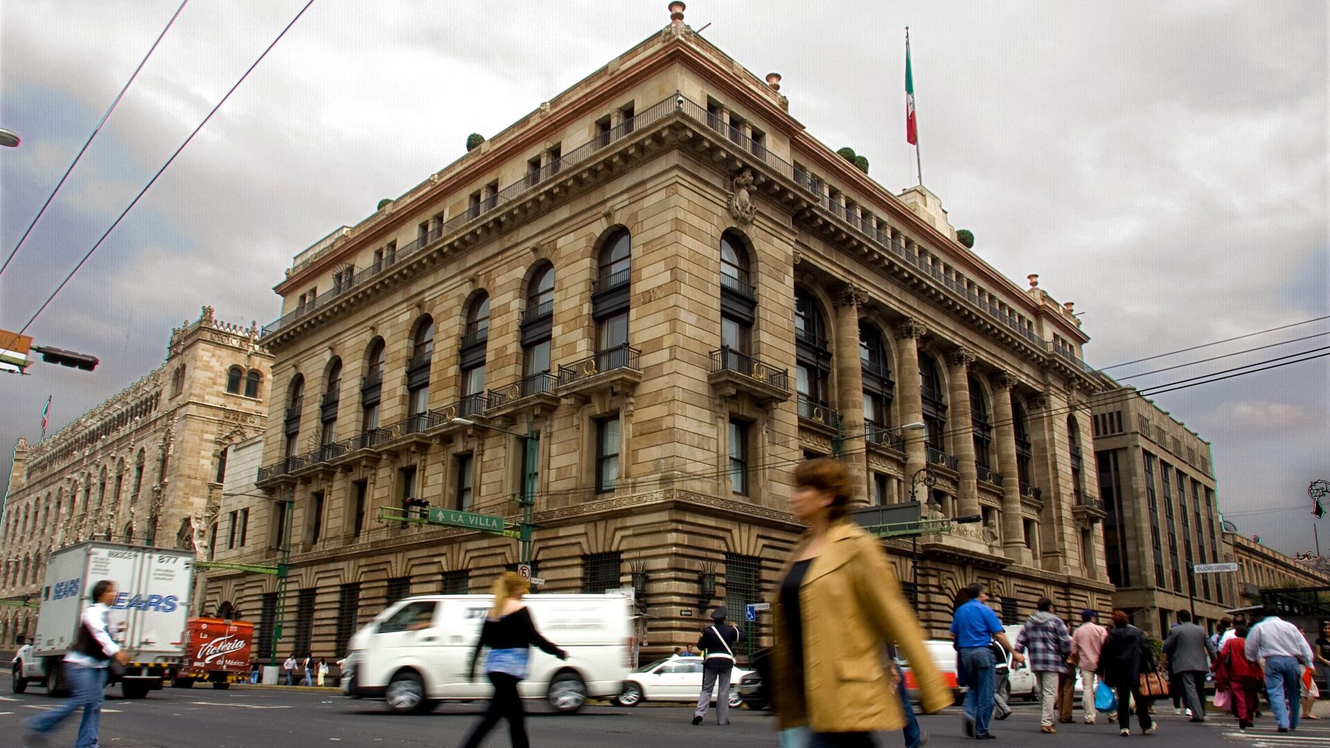 El edificio del Banco de México (Banxico), el instituto central de la nación latinoamericana. - Sputnik Mundo, 1920, 14.04.2024