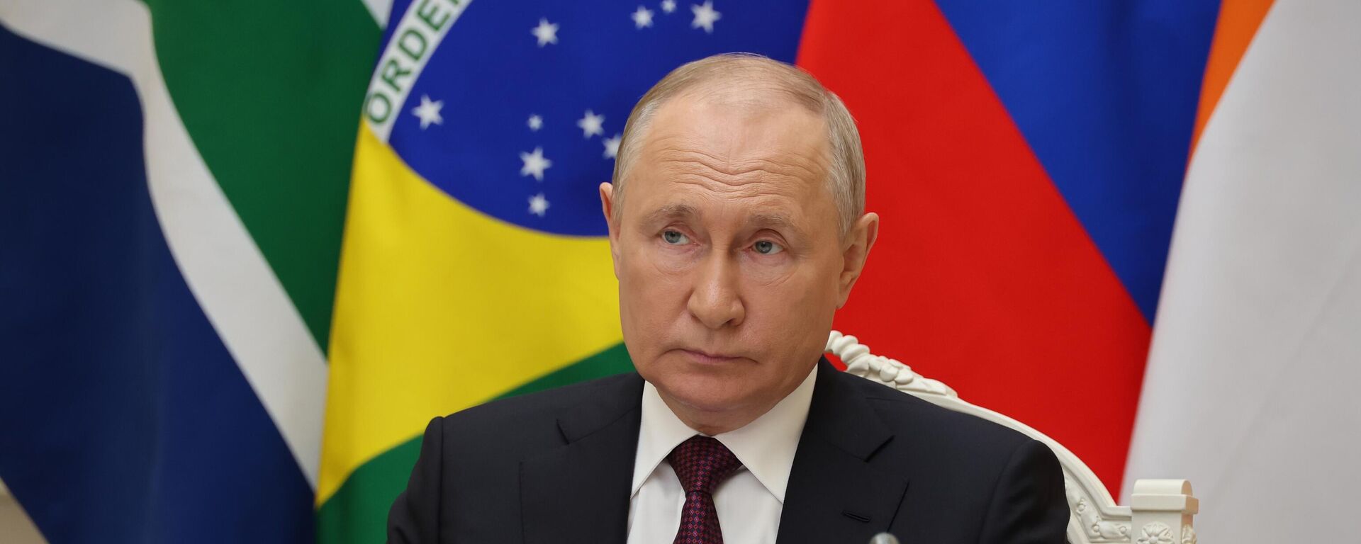 El presidente ruso, Vladímir Putin, participa en la cumbre de los BRICS, el 24 de agosto de 2023 - Sputnik Mundo, 1920, 20.04.2024
