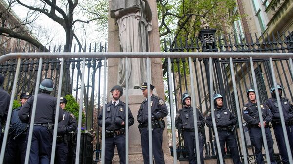 La Policía de EEUU en la Universidad de Yale - Sputnik Mundo