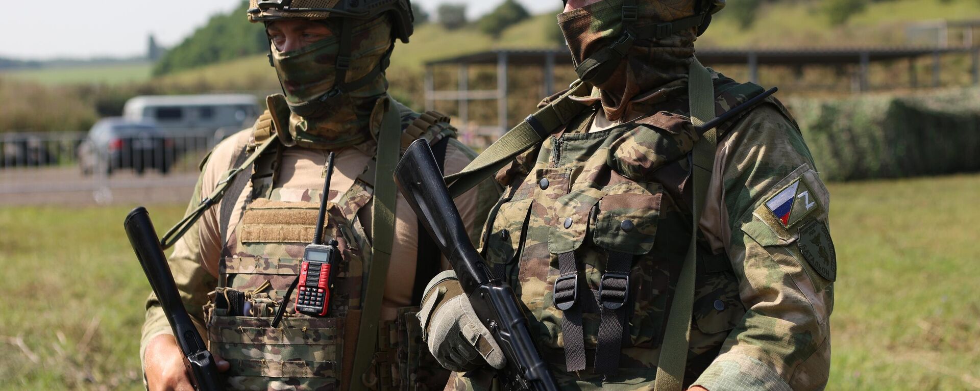 Combatientes de autodefensa territorial en una sesión de entrenamiento en la región de Bélgorod, Rusia - Sputnik Mundo, 1920, 24.05.2024