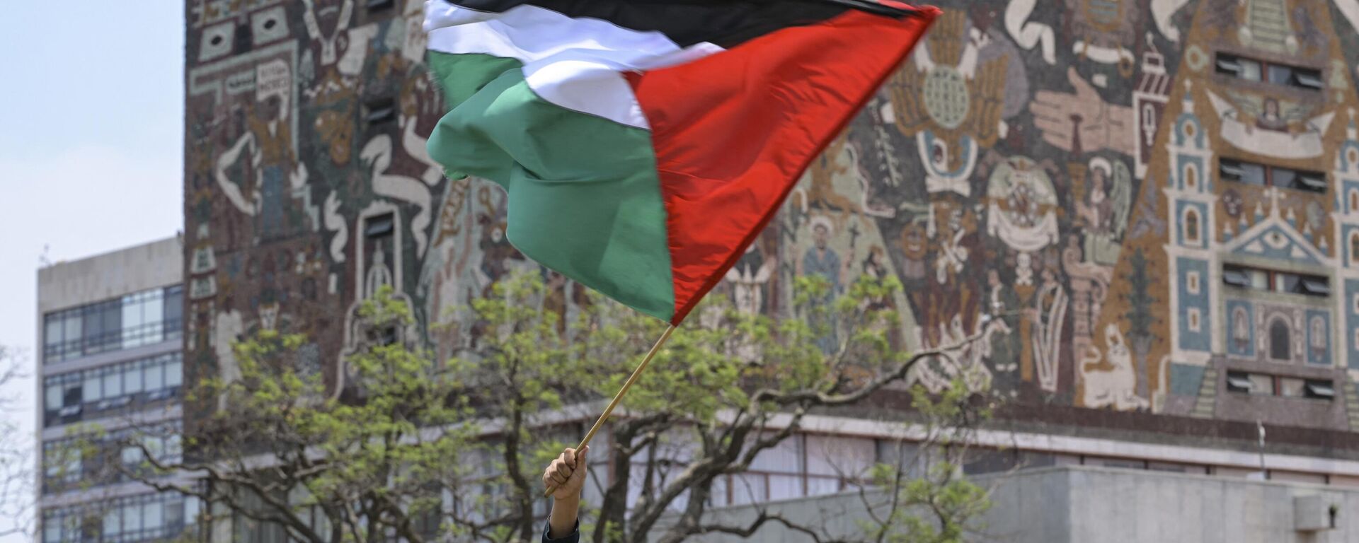 Universitarios mexicanos se suman a las movilizaciones pro-Palestina con un campamento en la UNAM - Sputnik Mundo, 1920, 04.05.2024