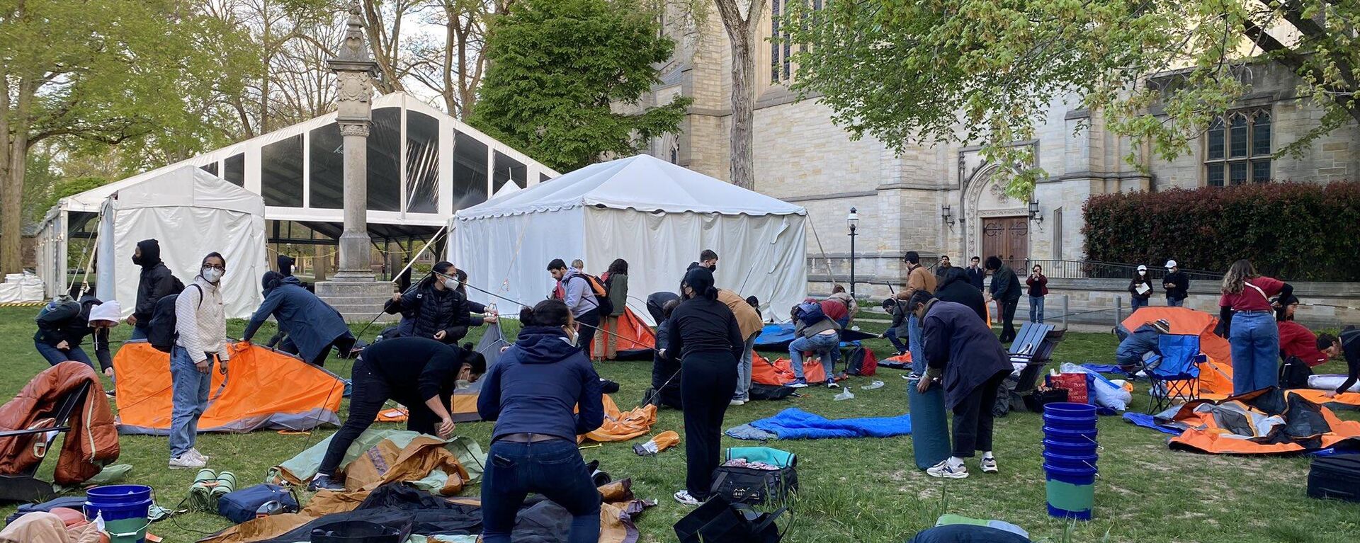 Campamento pro-Palestina en la Universidad de Princeton - Sputnik Mundo, 1920, 04.05.2024