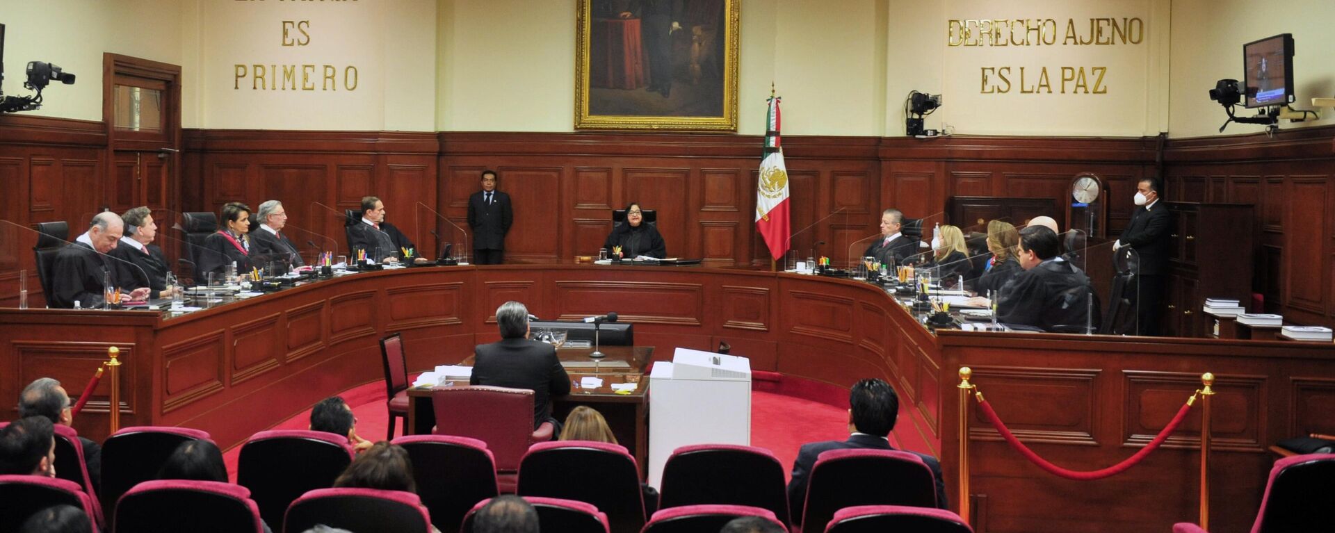 Sesión del pleno de la Suprema Corte de Justicia de la Nación en México. - Sputnik Mundo, 1920, 14.05.2024