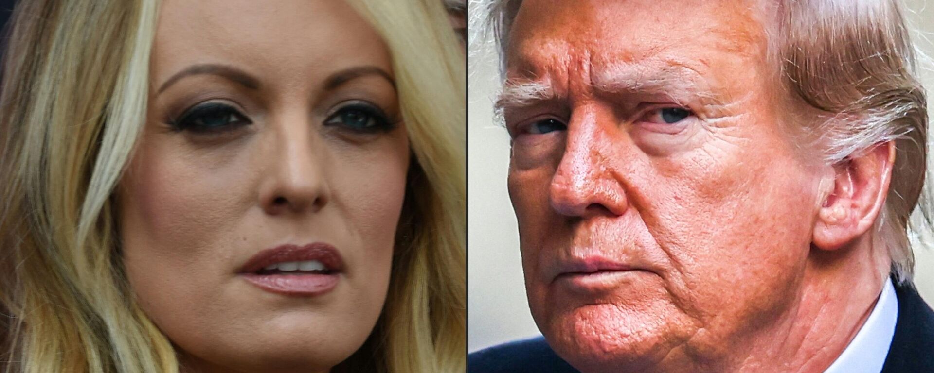 La actriz de entretenimiento para adultos, Stormy Daniels, y el expresidente de EEUU, Donald Trump - Sputnik Mundo, 1920, 07.05.2024