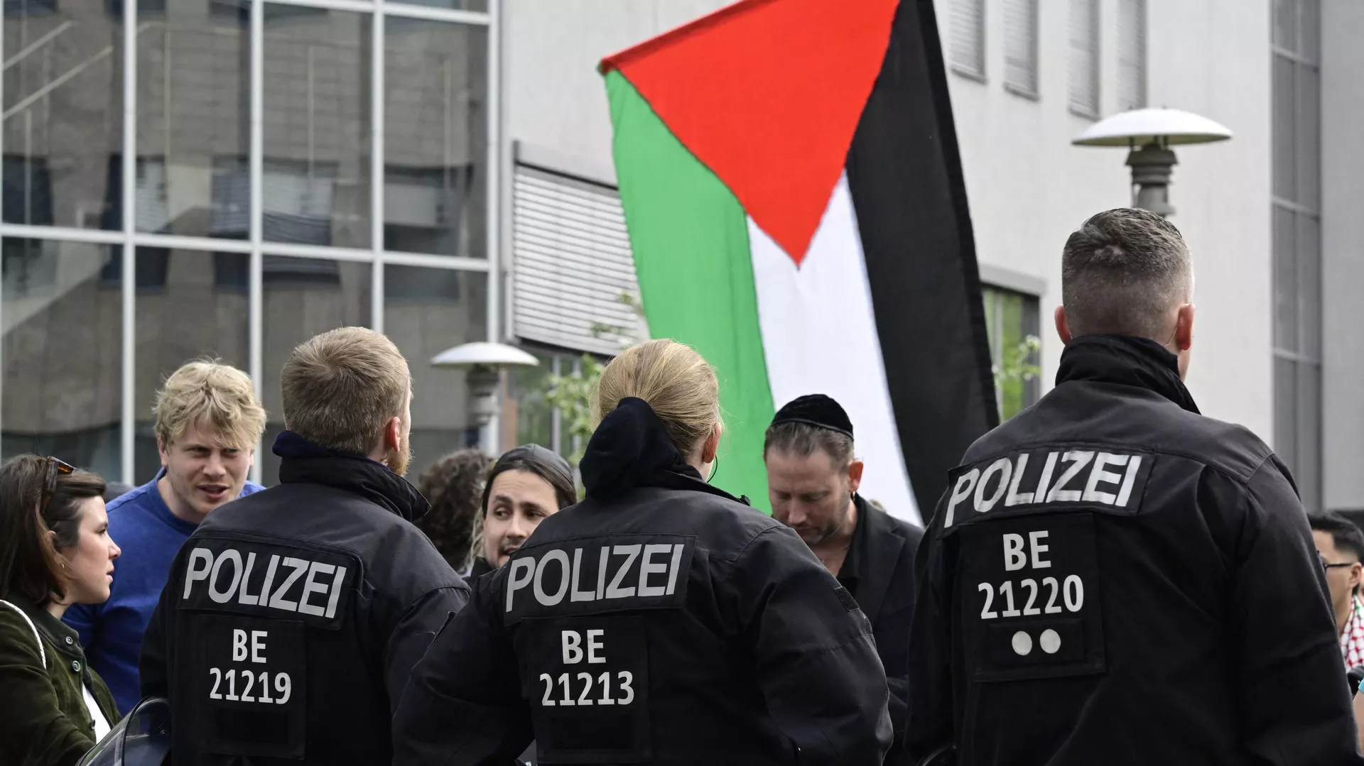 Una manifestación en Berlín a favor de Palestina