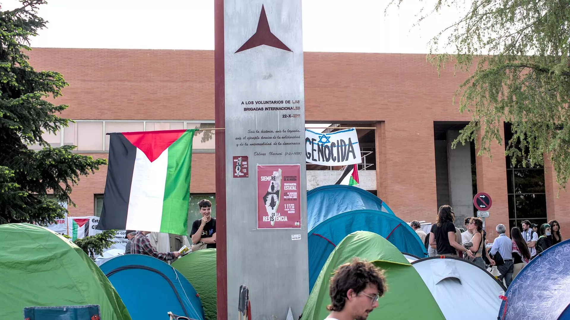 Acampada propalestina campus UCM
