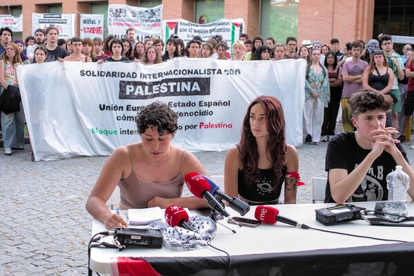 Acampada propalestina campus UCM - Sputnik Mundo