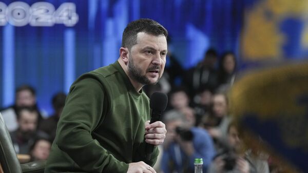 El presidente ucraniano, Volodímir Zelenski - Sputnik Mundo