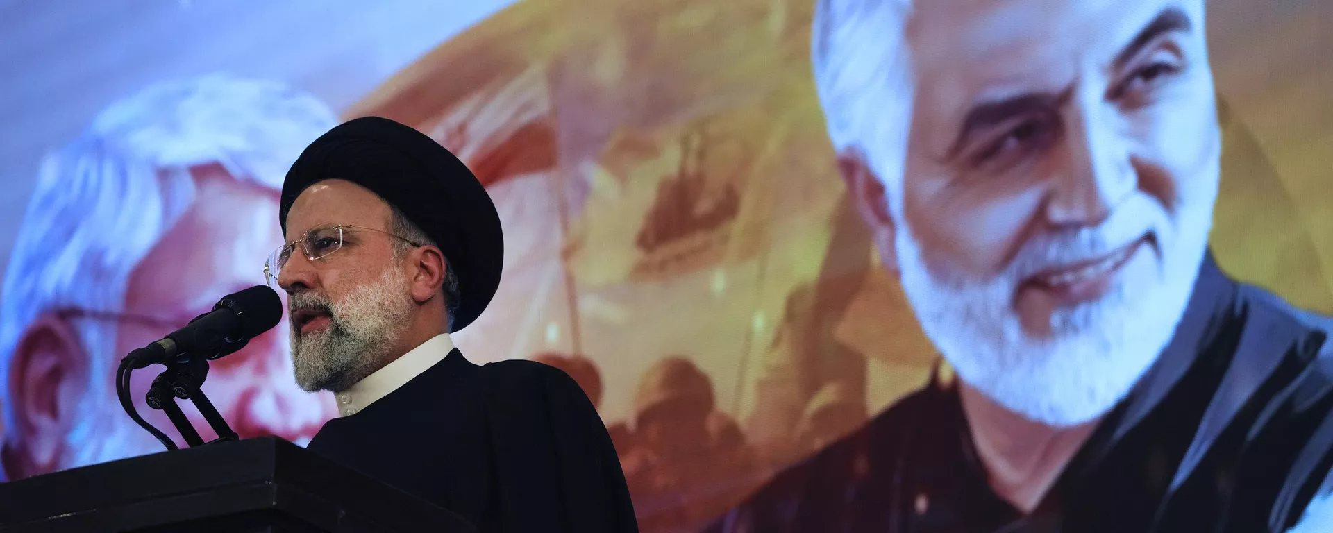 El entonces presidente iraní Ebrahim Raisi habla en el aniversario de la muerte de Qasem Soleimani, 3 de enero de 2023 El entonces presidente iraní Ebrahim Raisi habla en el aniversario de la muerte de Qasem Soleimani, 3 de enero de 2023 - Sputnik Mundo, 1920, 22.05.2024