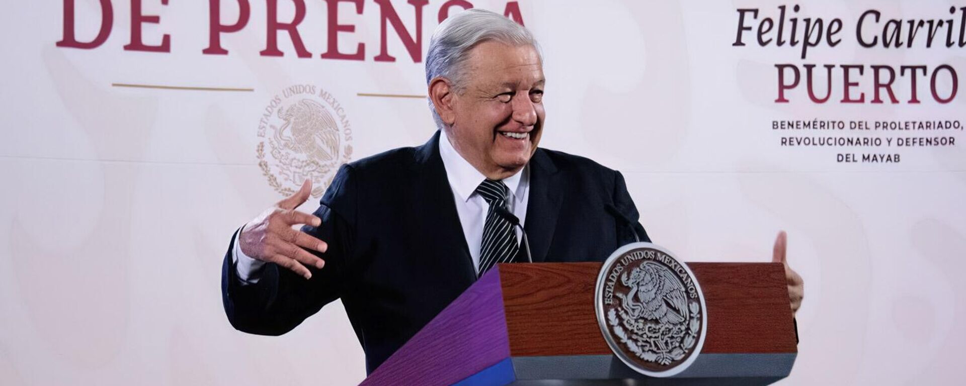 El presidente de México, Andrés Manuel López Obrador. - Sputnik Mundo, 1920, 28.05.2024